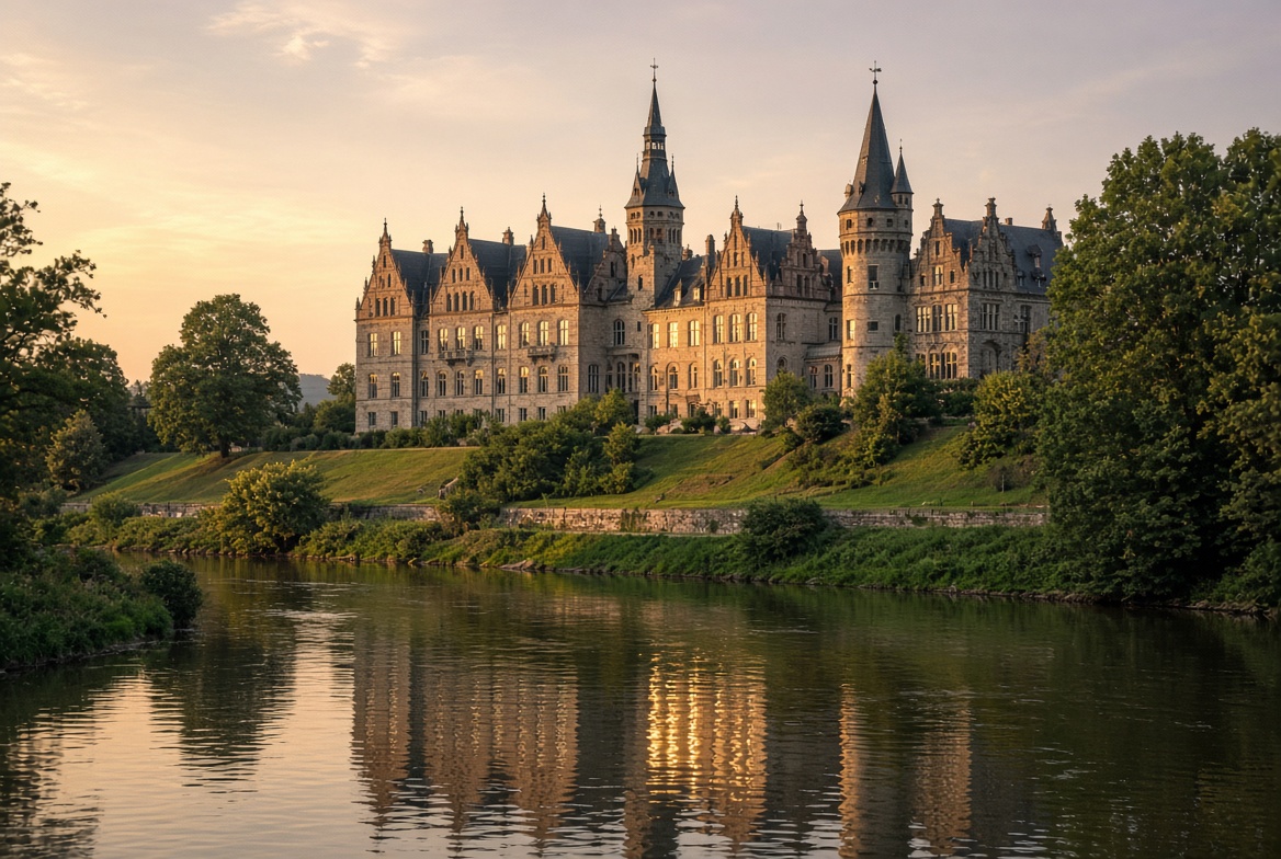 Schlossstimmung an der Mulde